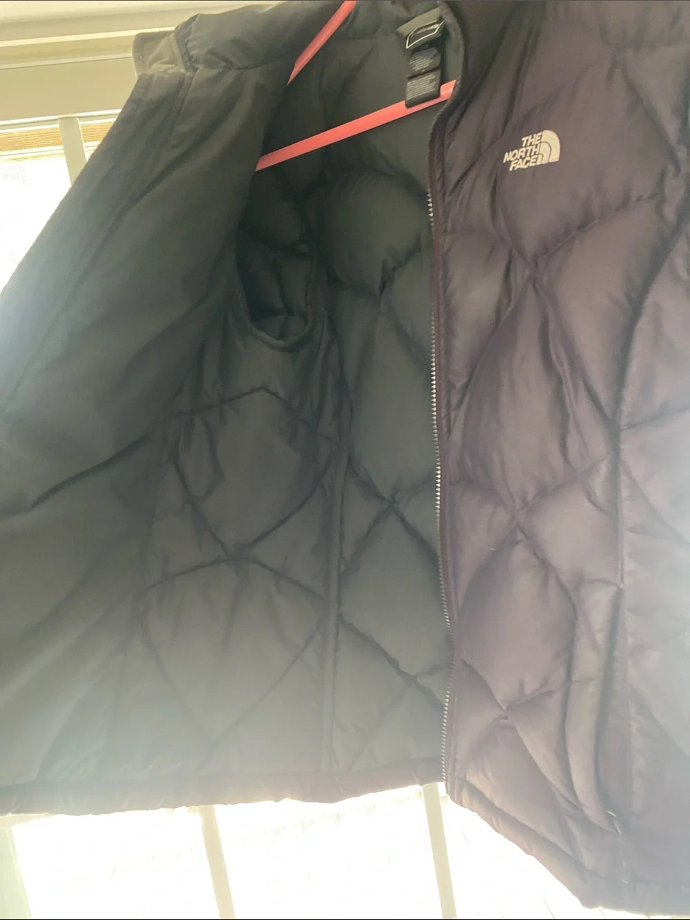 The North Face girls dark purple Quilted Puffer Jacket